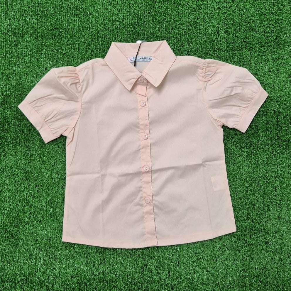 Camisa abullonada coral