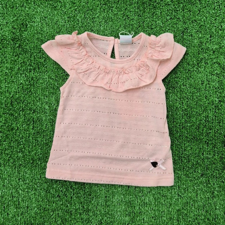 Camiseta cuello rosa