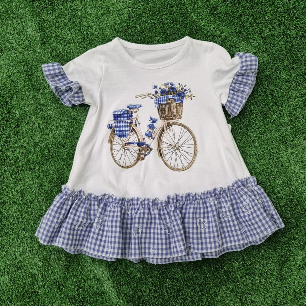 Vestido Bicicleta azul