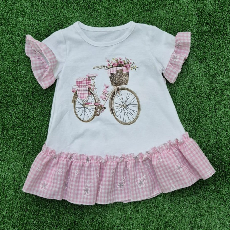 Vestido Bicicleta rosa