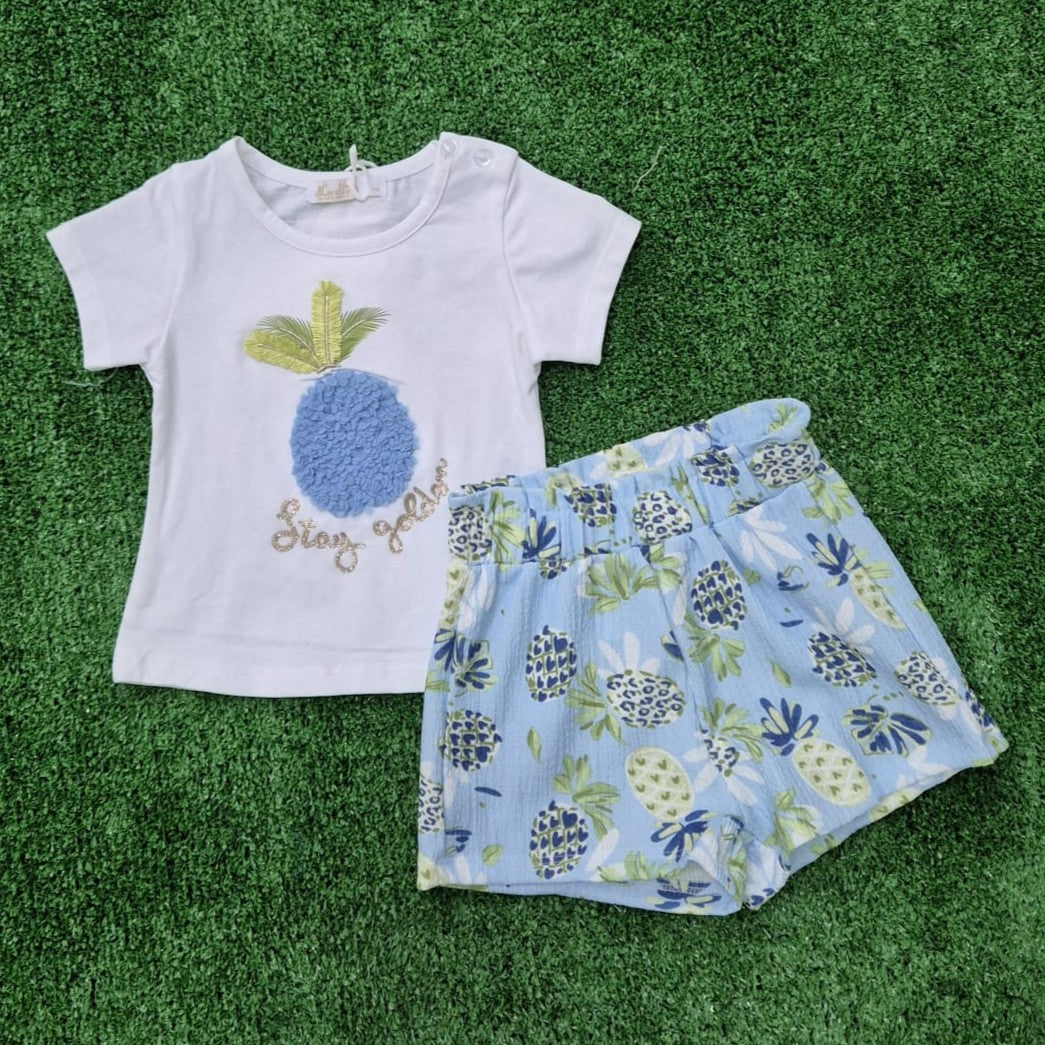 Conjunto Piña azul
