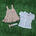 Vestido Diadema beige