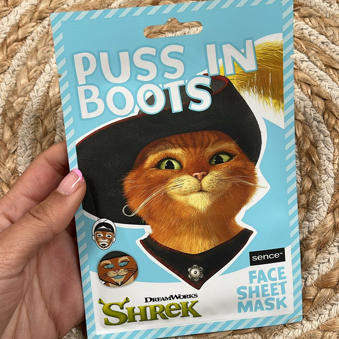 Mascarilla gato con botas