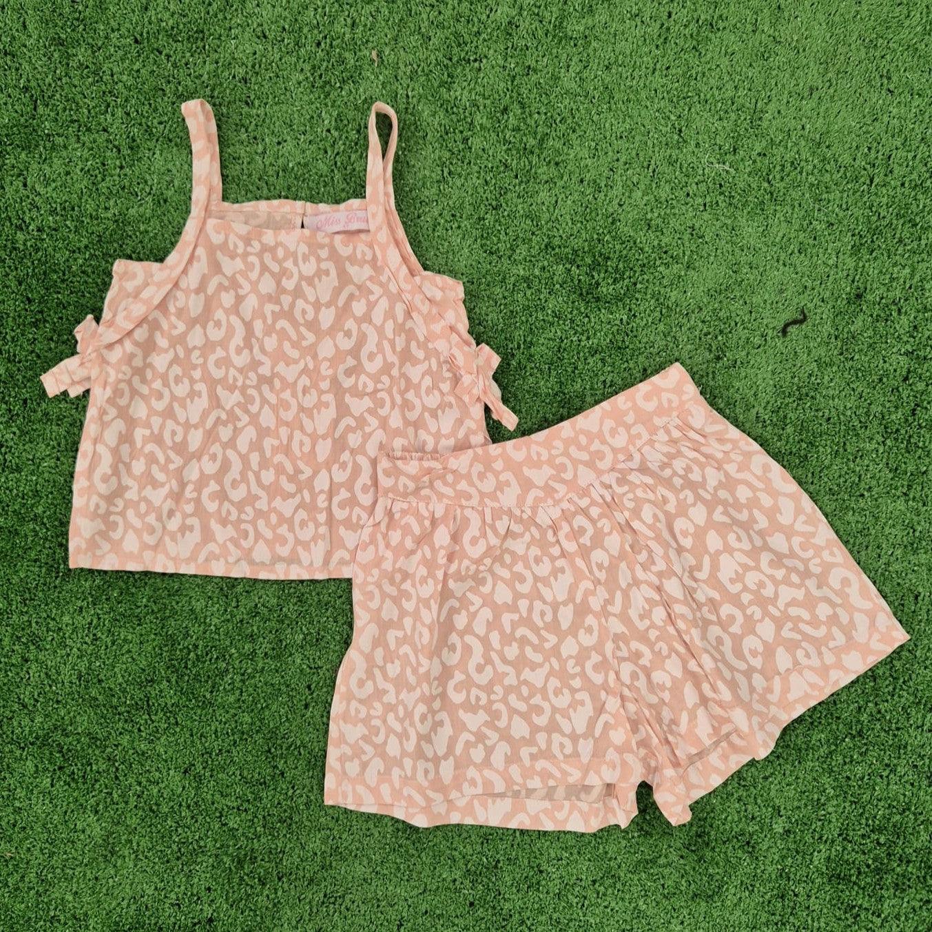 Conjunto animalprint coral