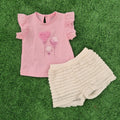 Conjunto globo rosa