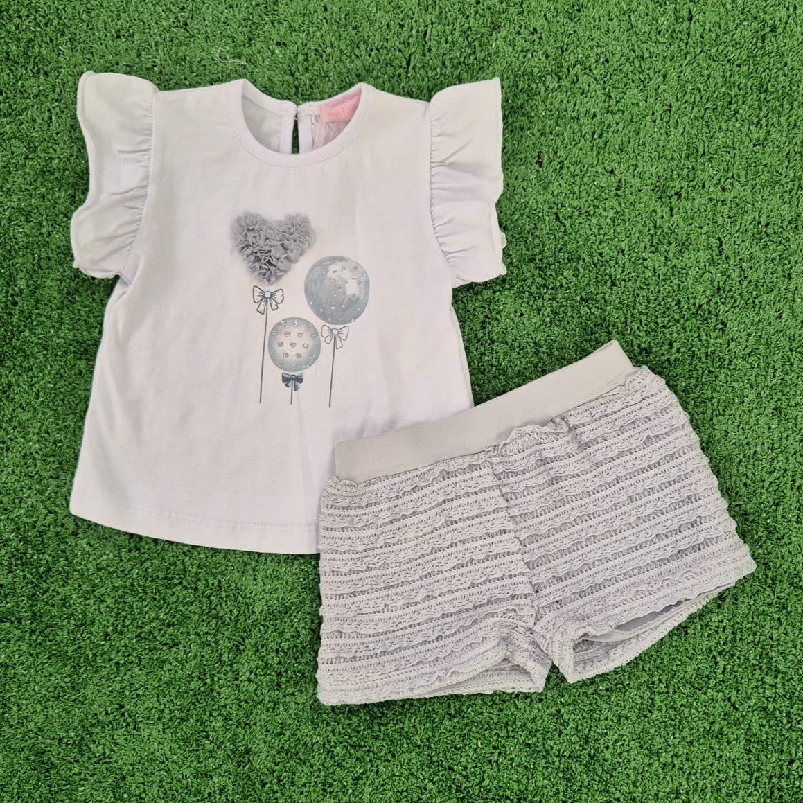 Conjunto globo gris