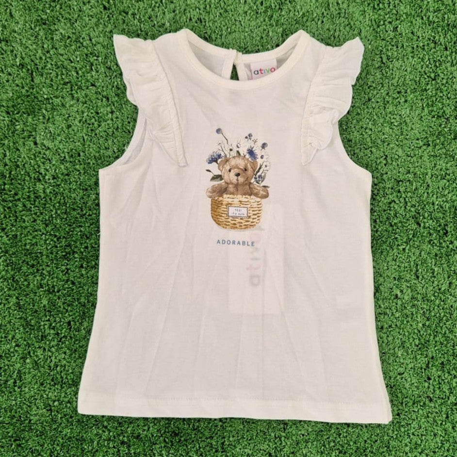 Camiseta adorable blanco