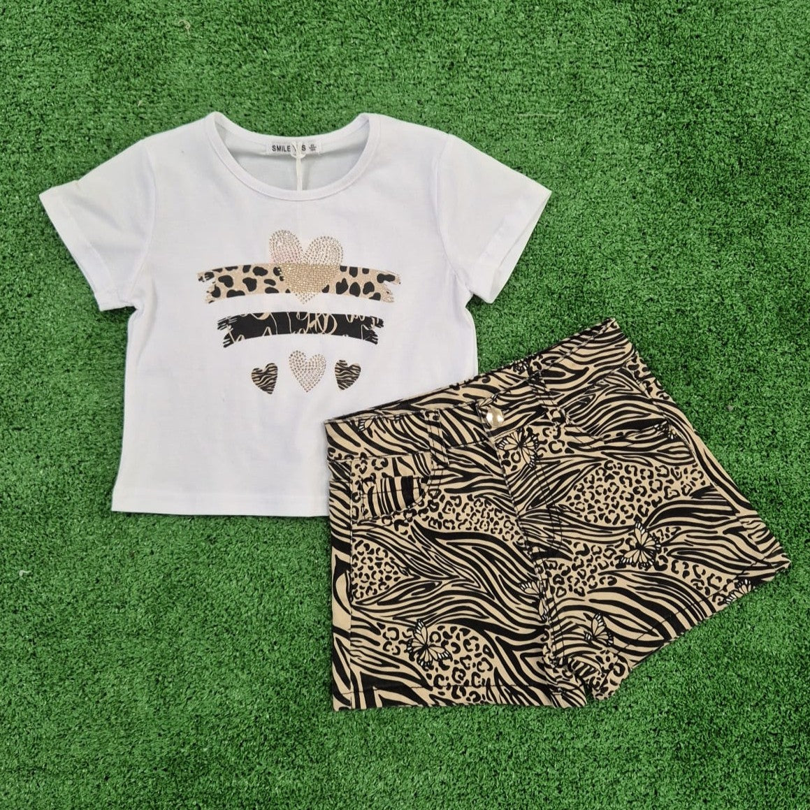 Conjunto estampado cebra