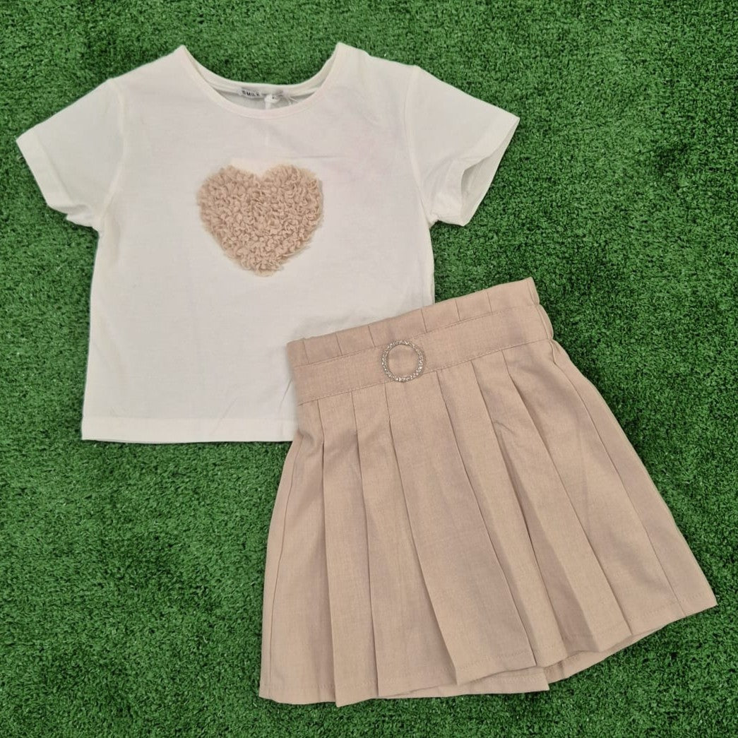 Conjunto relieve beige