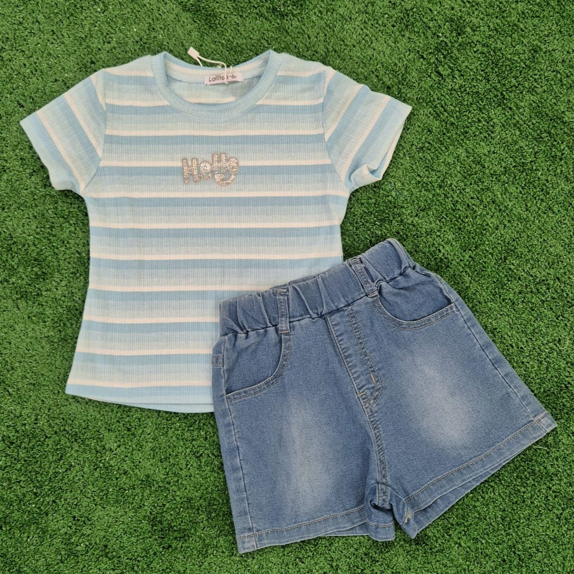 Conjunto hello azul