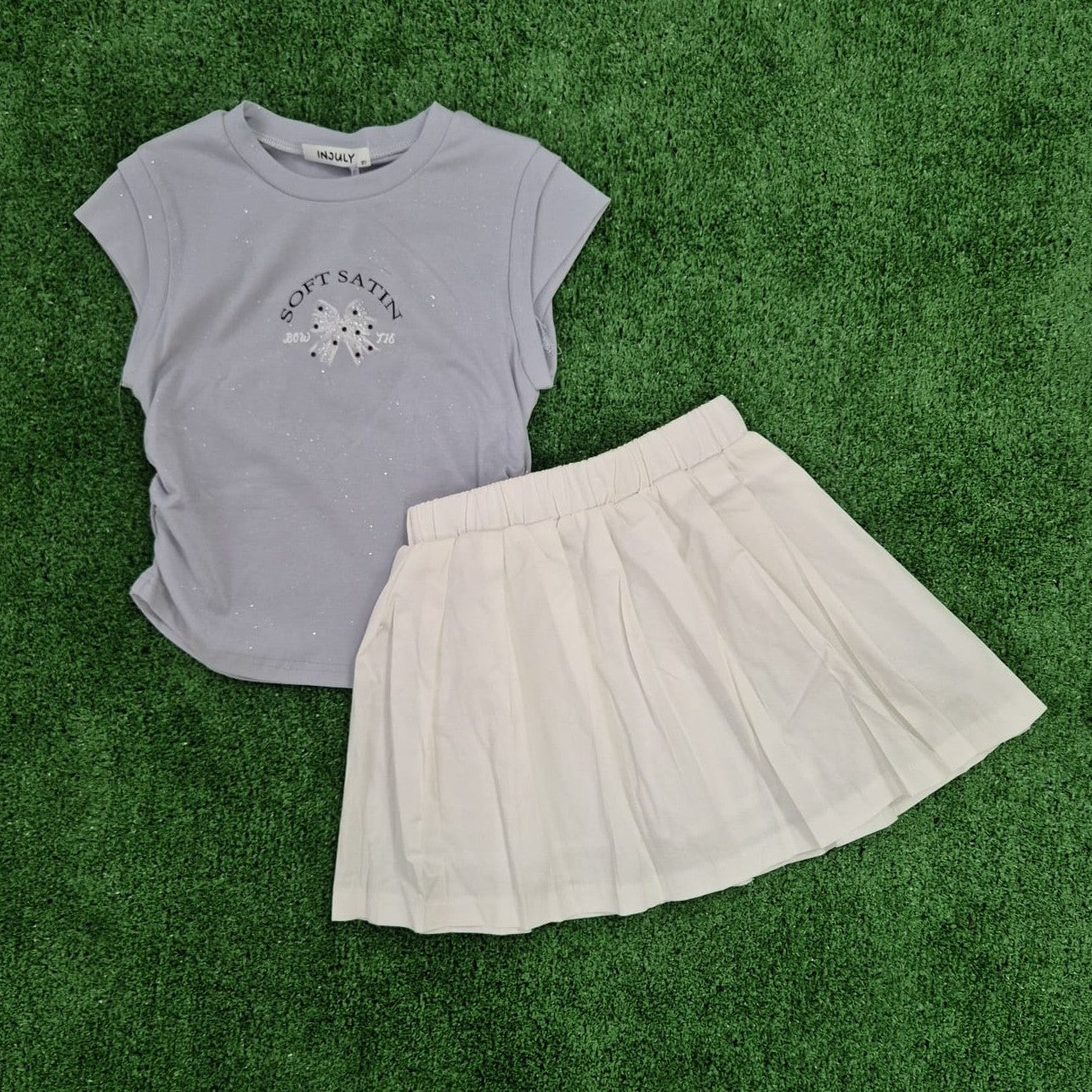 Conjunto satin azul