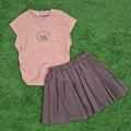 Conjunto satin rosa