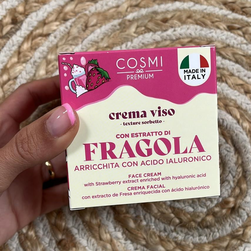 Crema facial Fresa y Nata