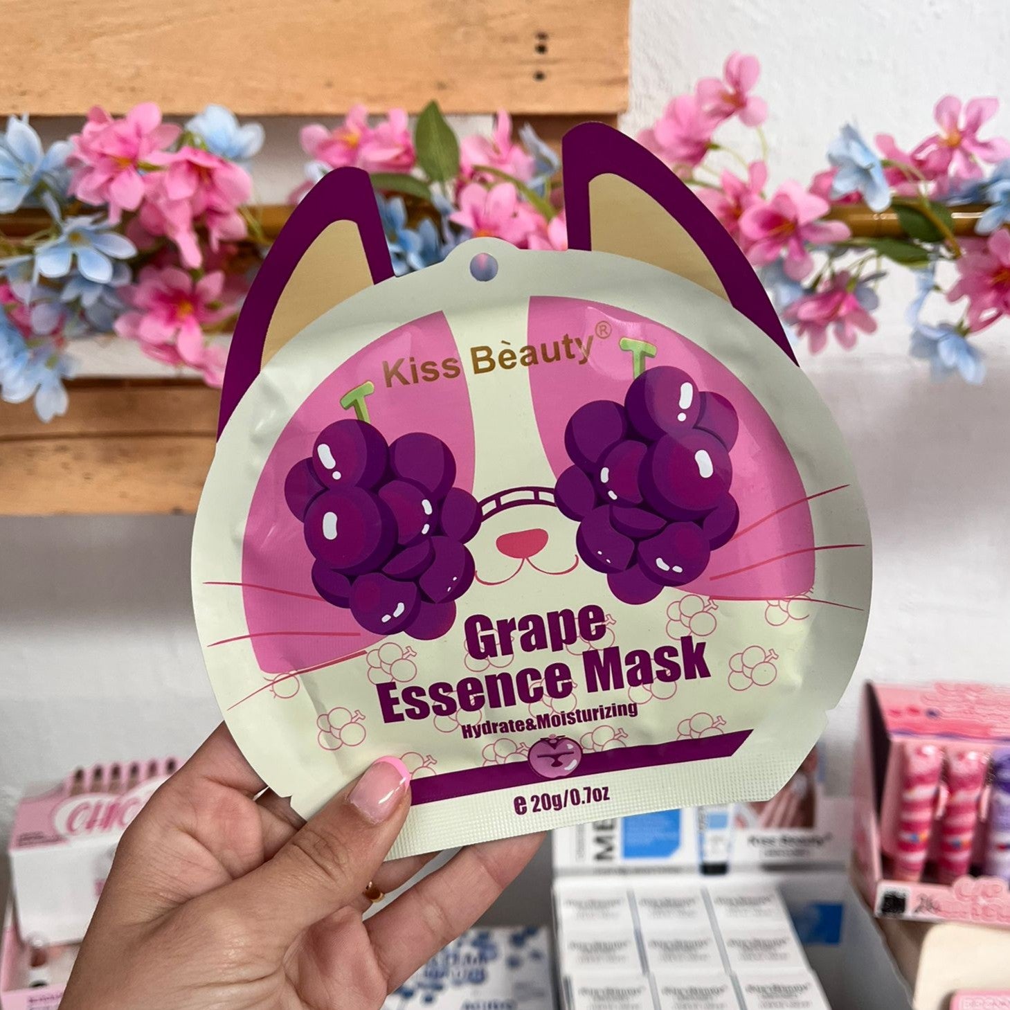 Mascarilla facial Gato Uva