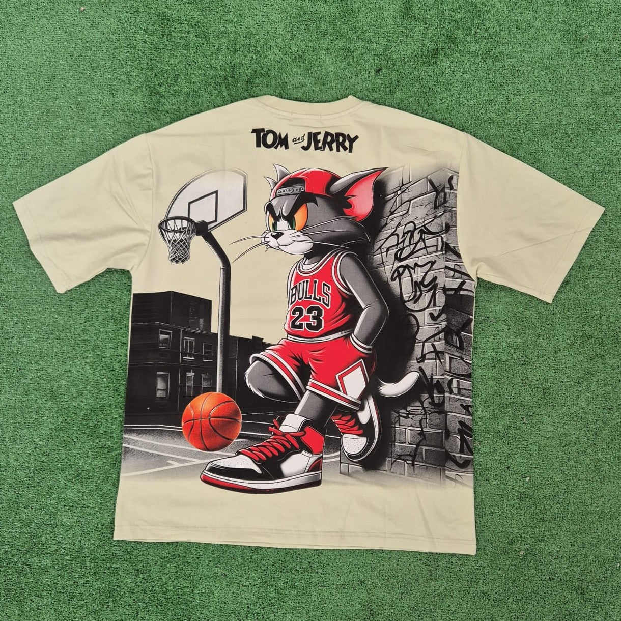 Camiseta Tom y Jerry verde