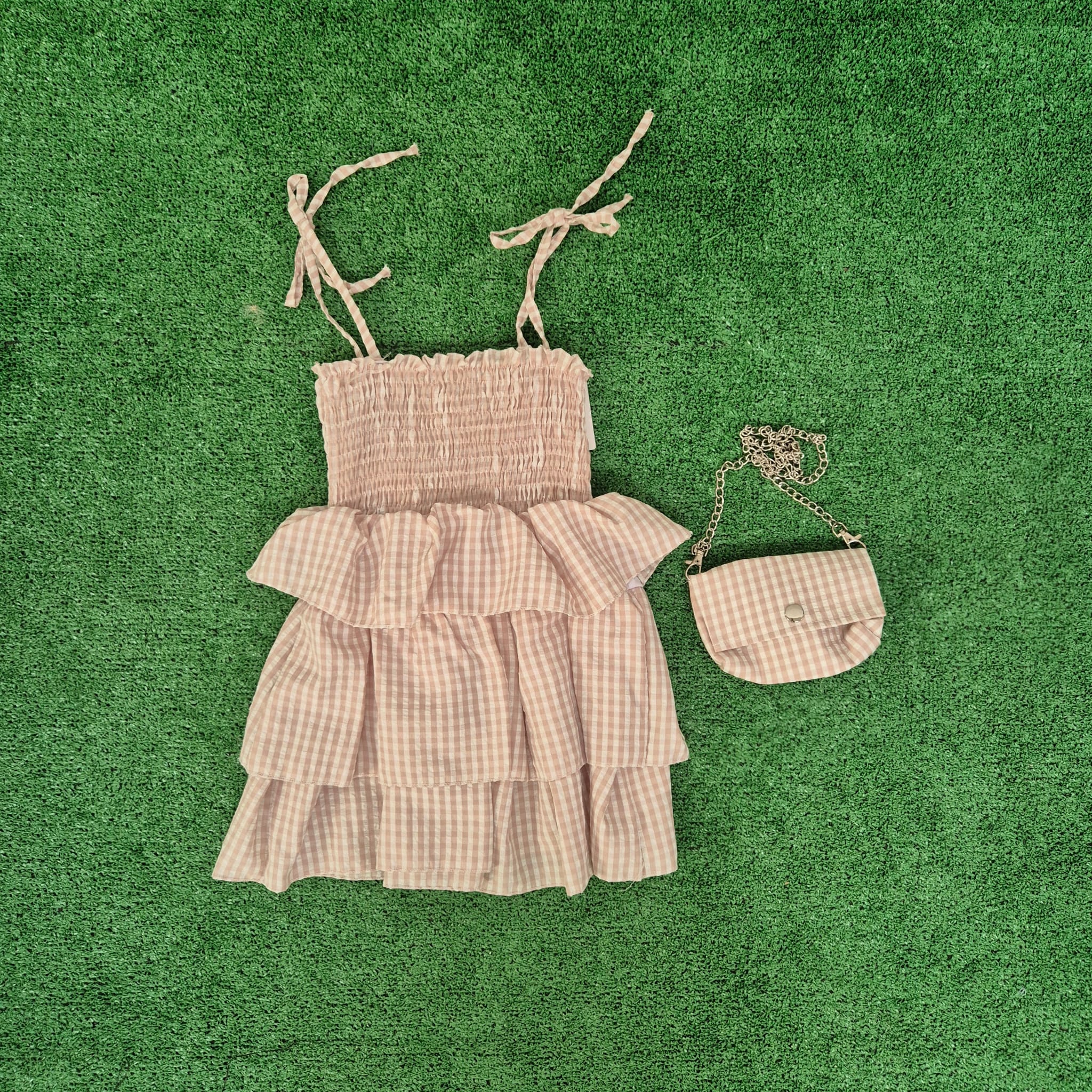 Vestido abeja beige