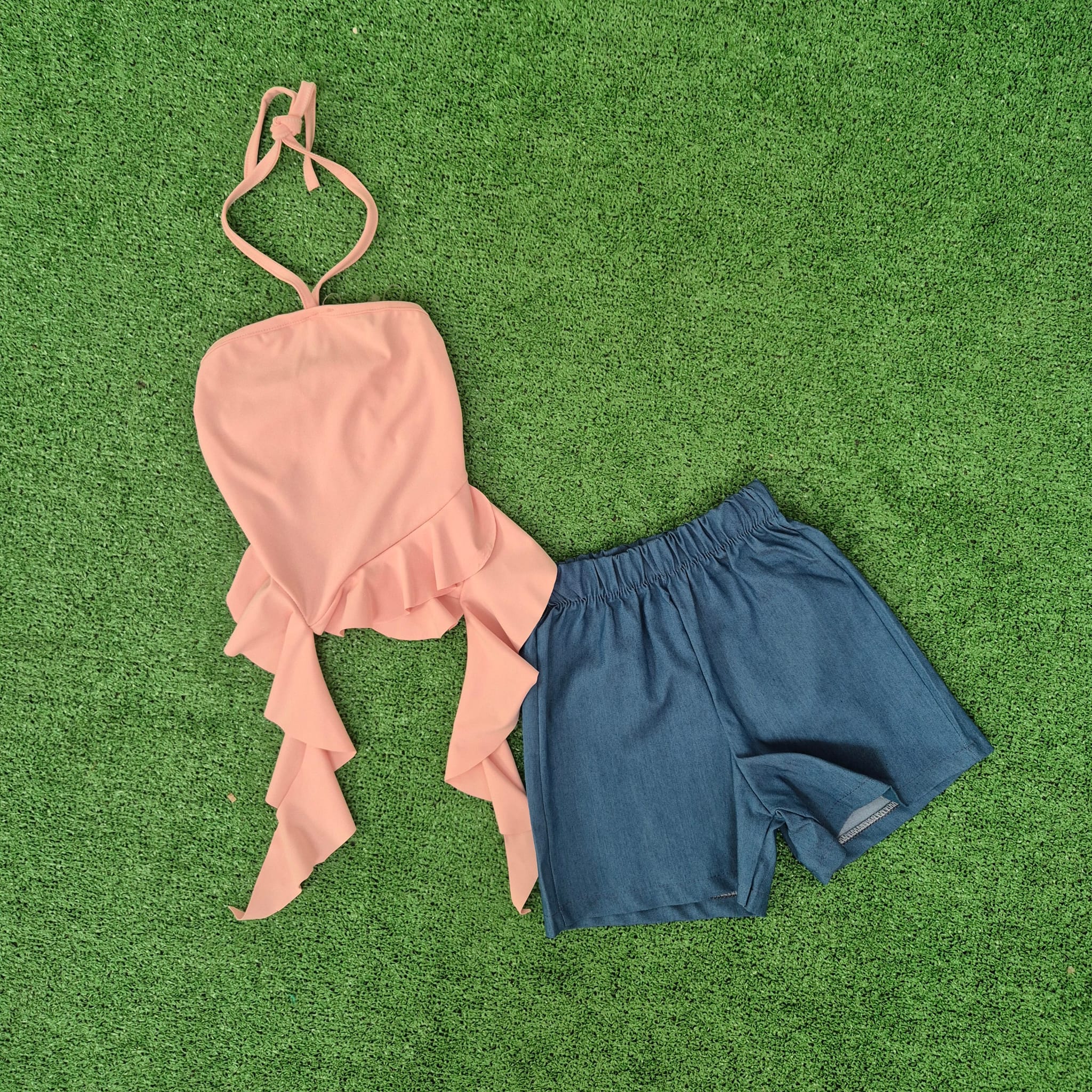 Conjunto Gasa rosa