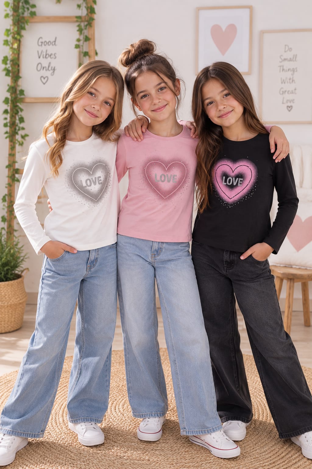 Camiseta Corazón Brillo
