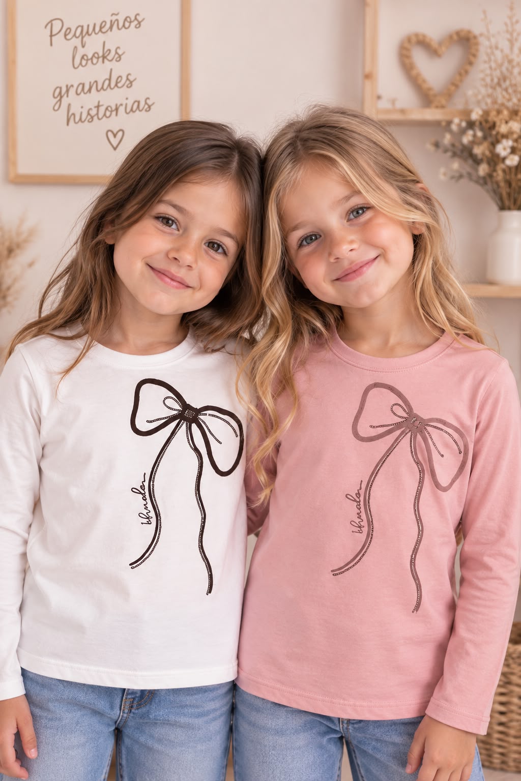 Camiseta lazo lentejuela