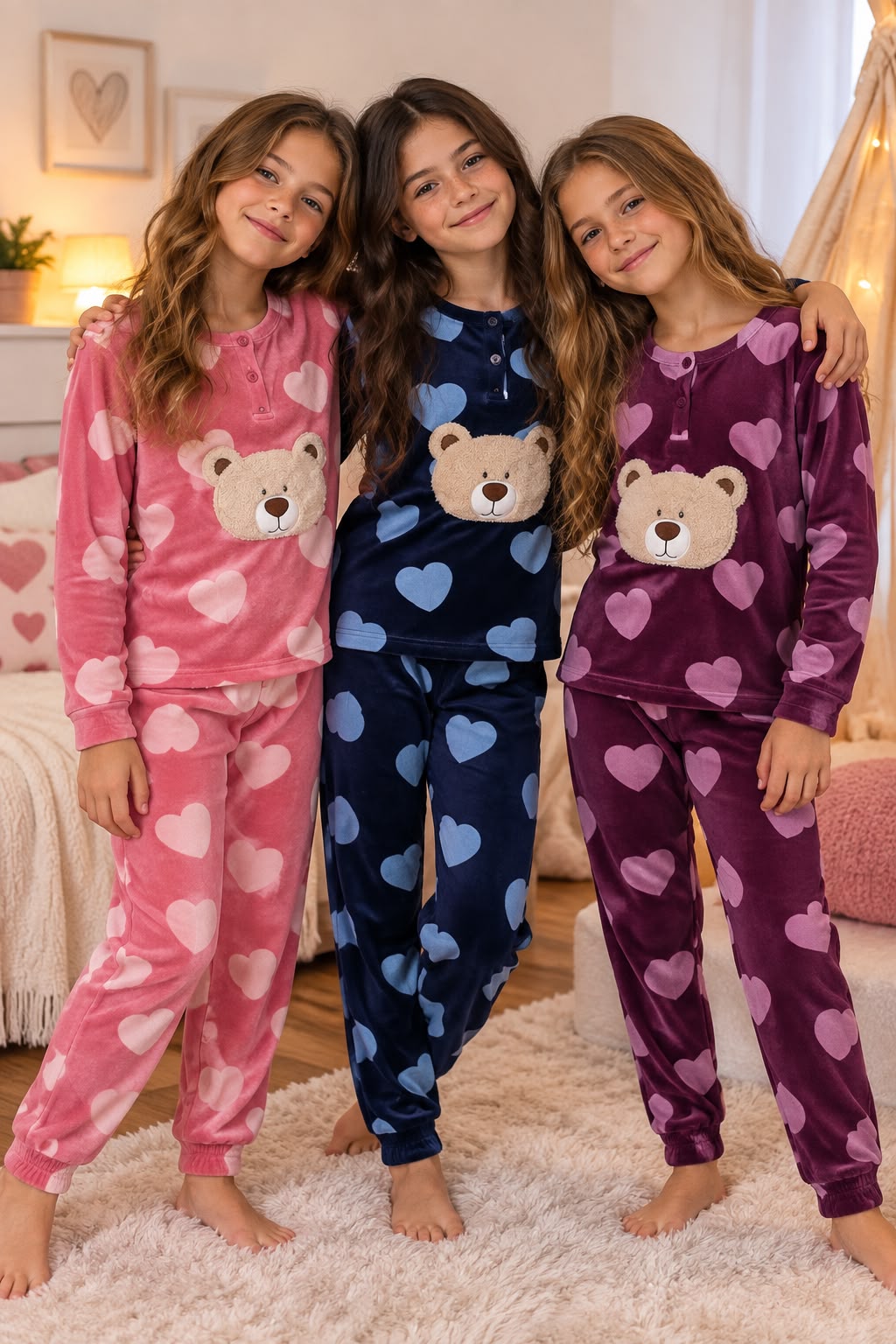 Pijama oso lunares