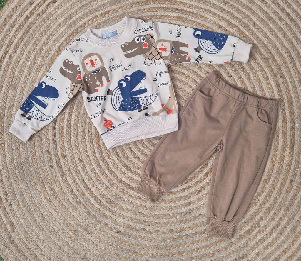 Chandal cocodrilo beige