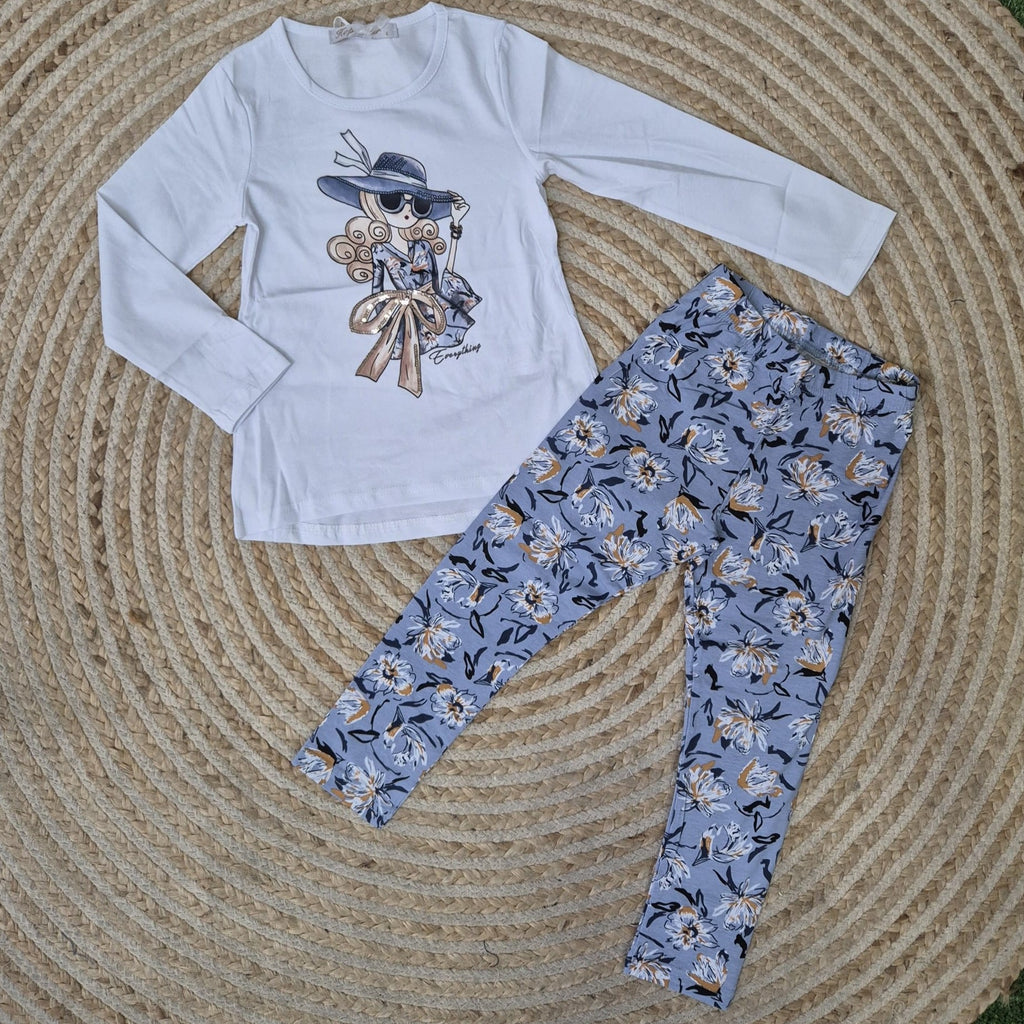 Conjunto muñeca azul