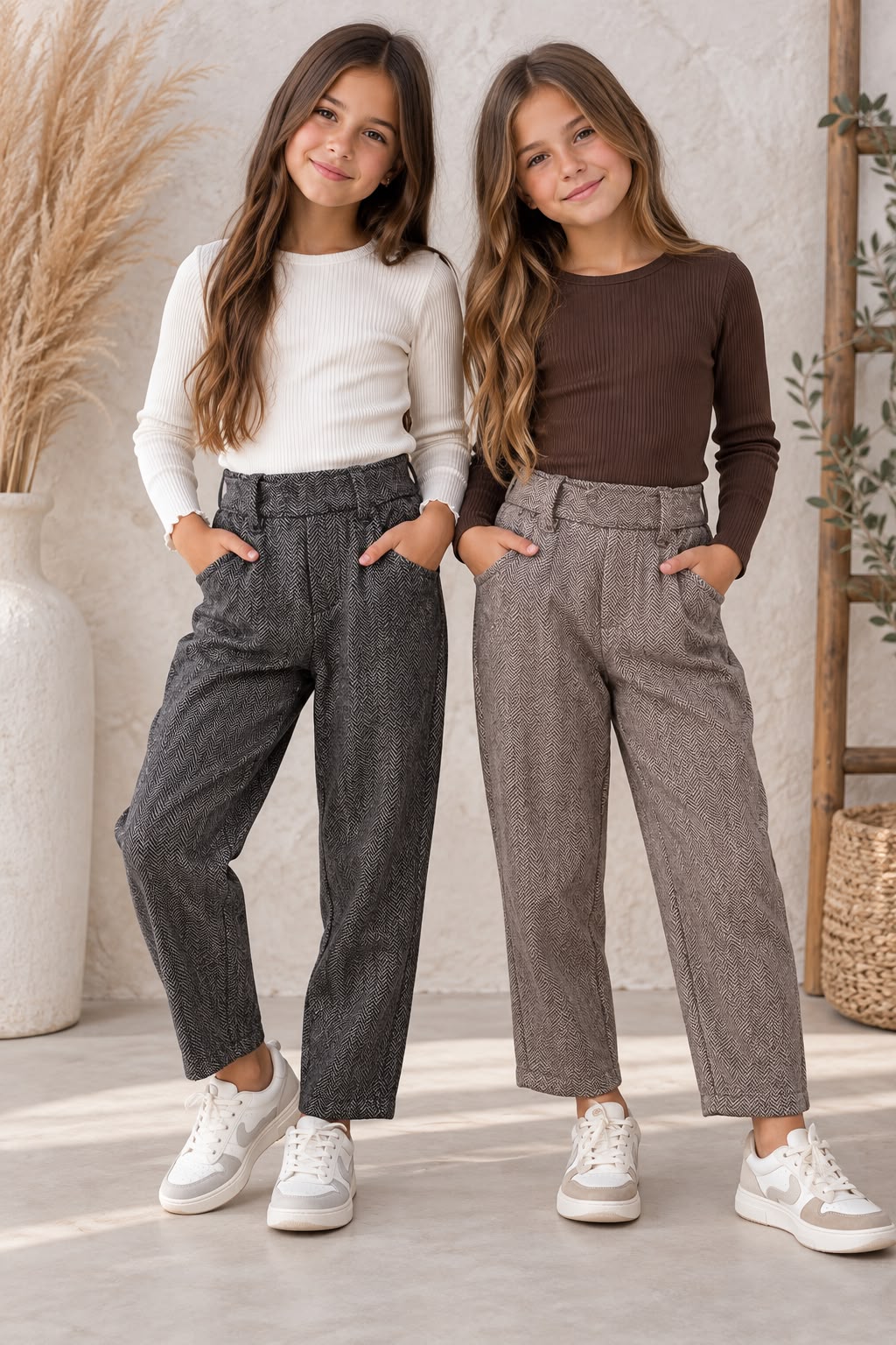 Pantalon paño jaspeado