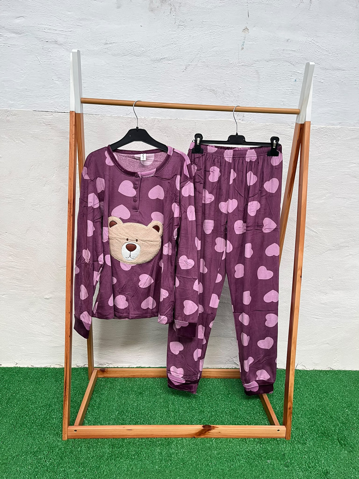 Pijama oso lunares