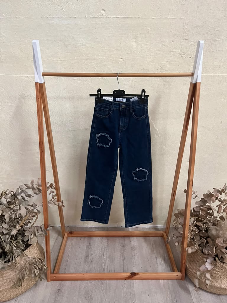 Pantalon vaquero parches