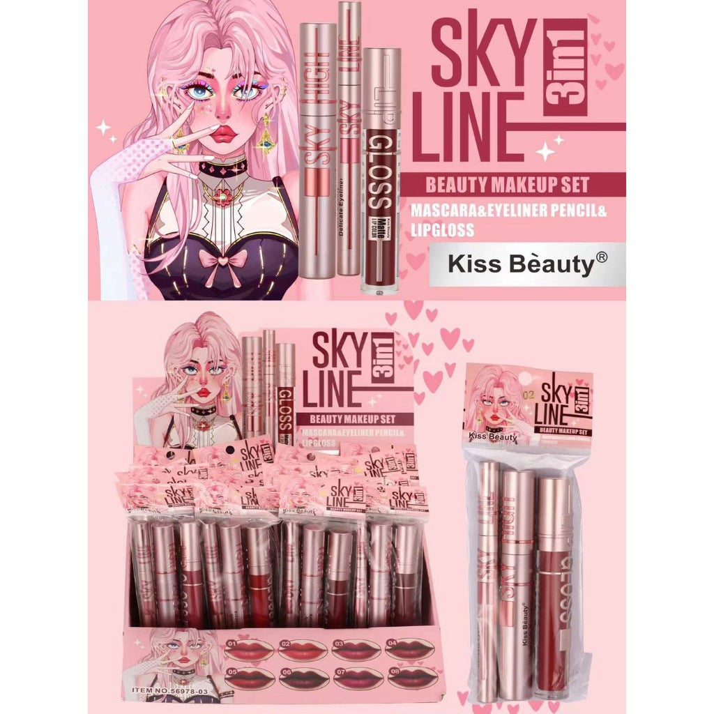 Pack Mascara pestañas+eyeliner+gloss