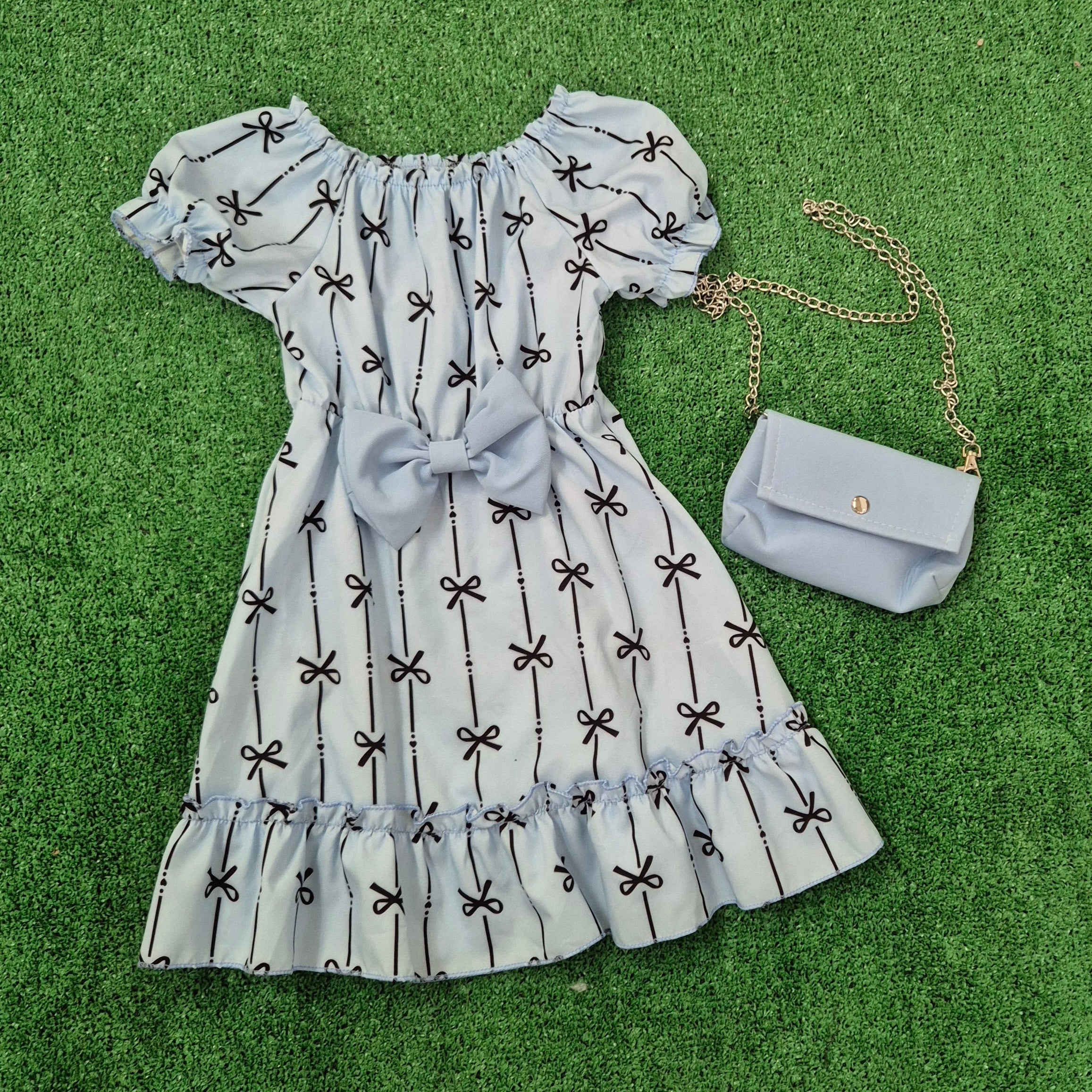 Vestido Lazo azul