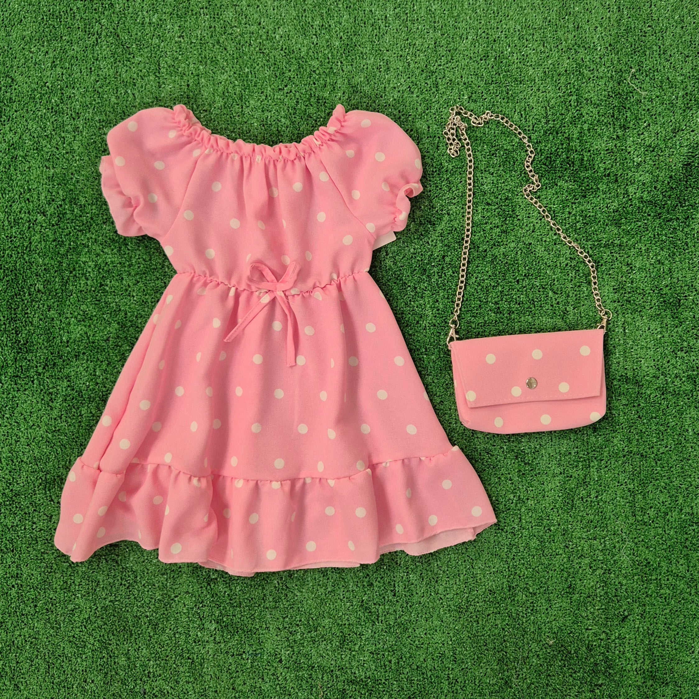 Vestido Lunares rosa