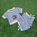 Conjunto Huntrix lazo azul
