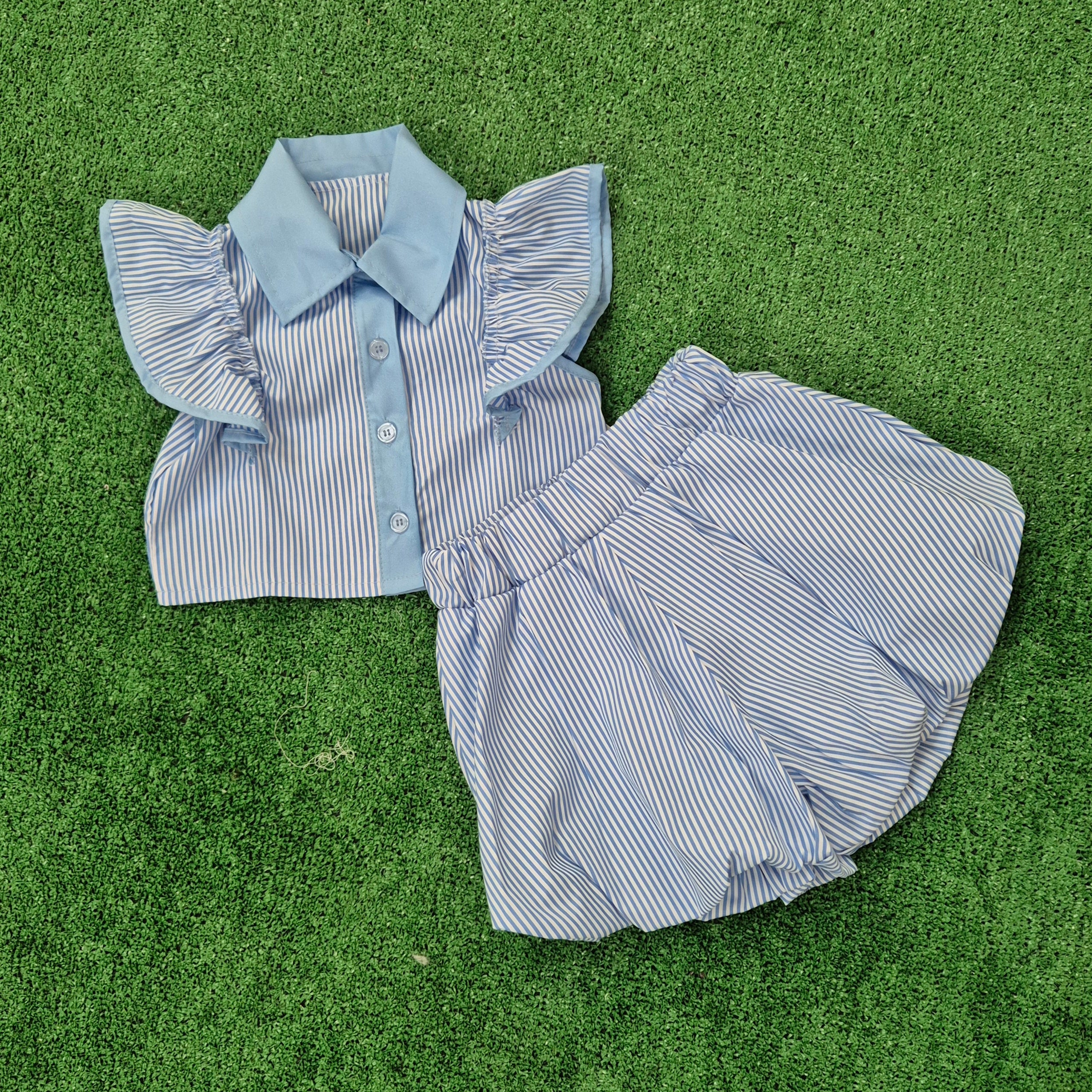 Conjunto Abullonado azul