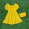 Vestido Lunares amarillo