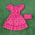 Vestido Lazo fucsia