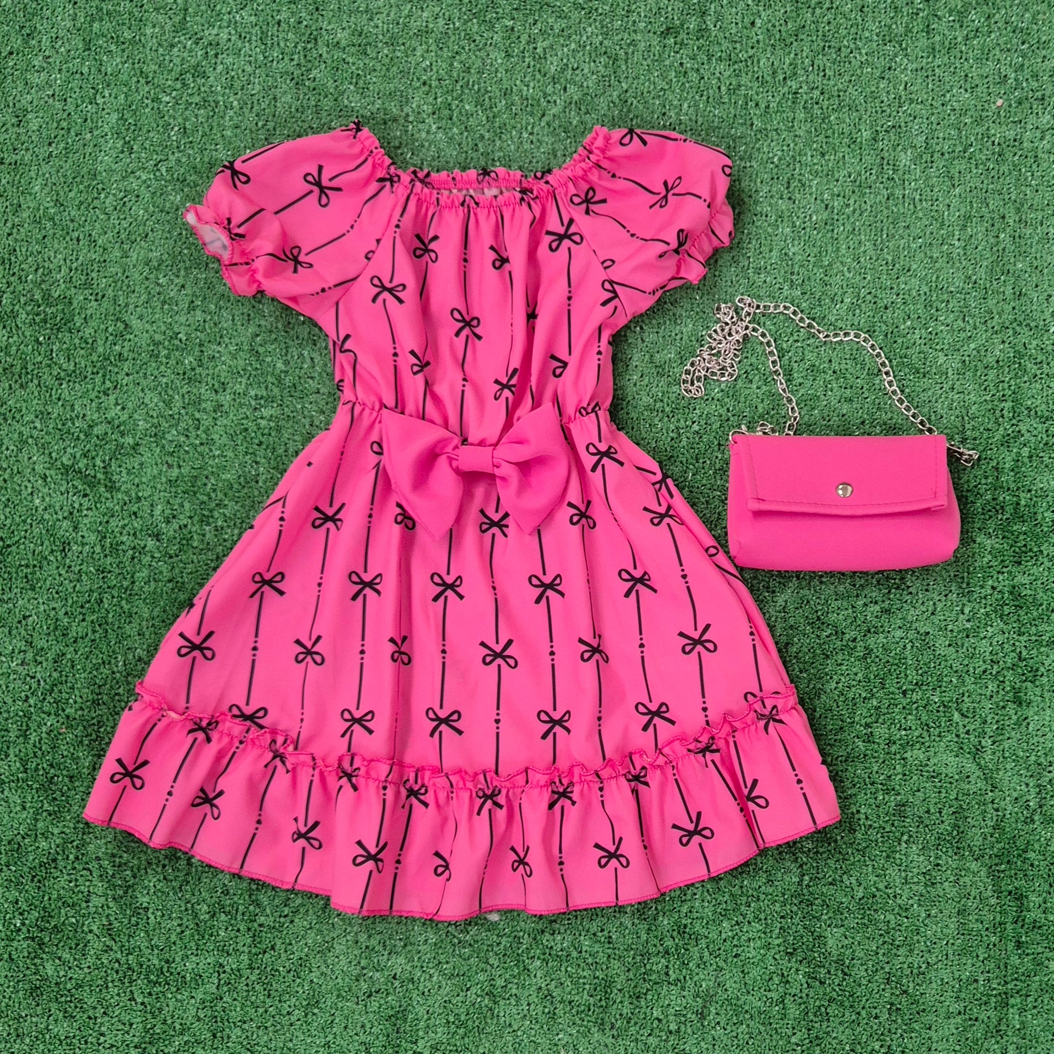 Vestido Lazo fucsia