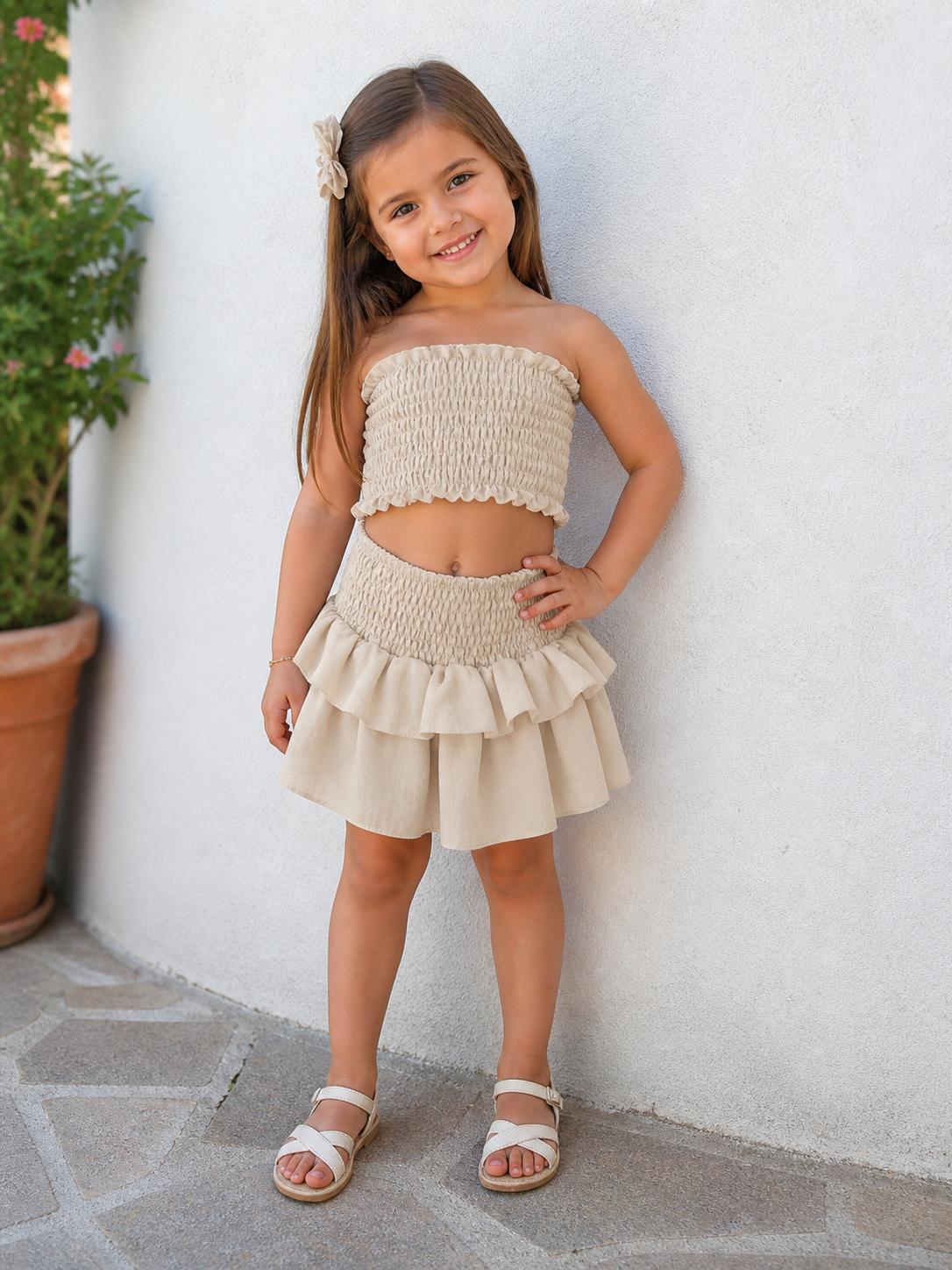Conjunto samba beige