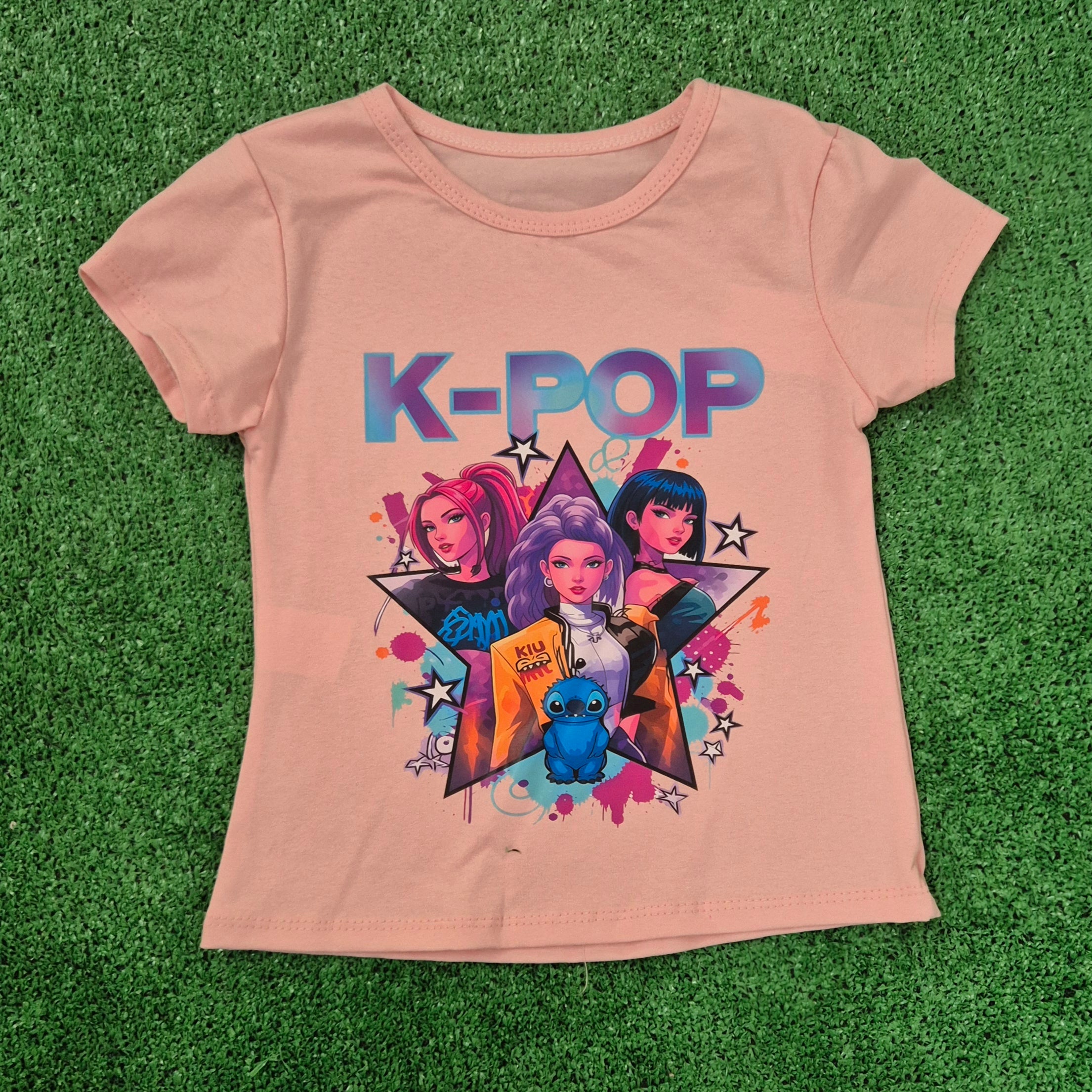 Camiseta Kpop coral