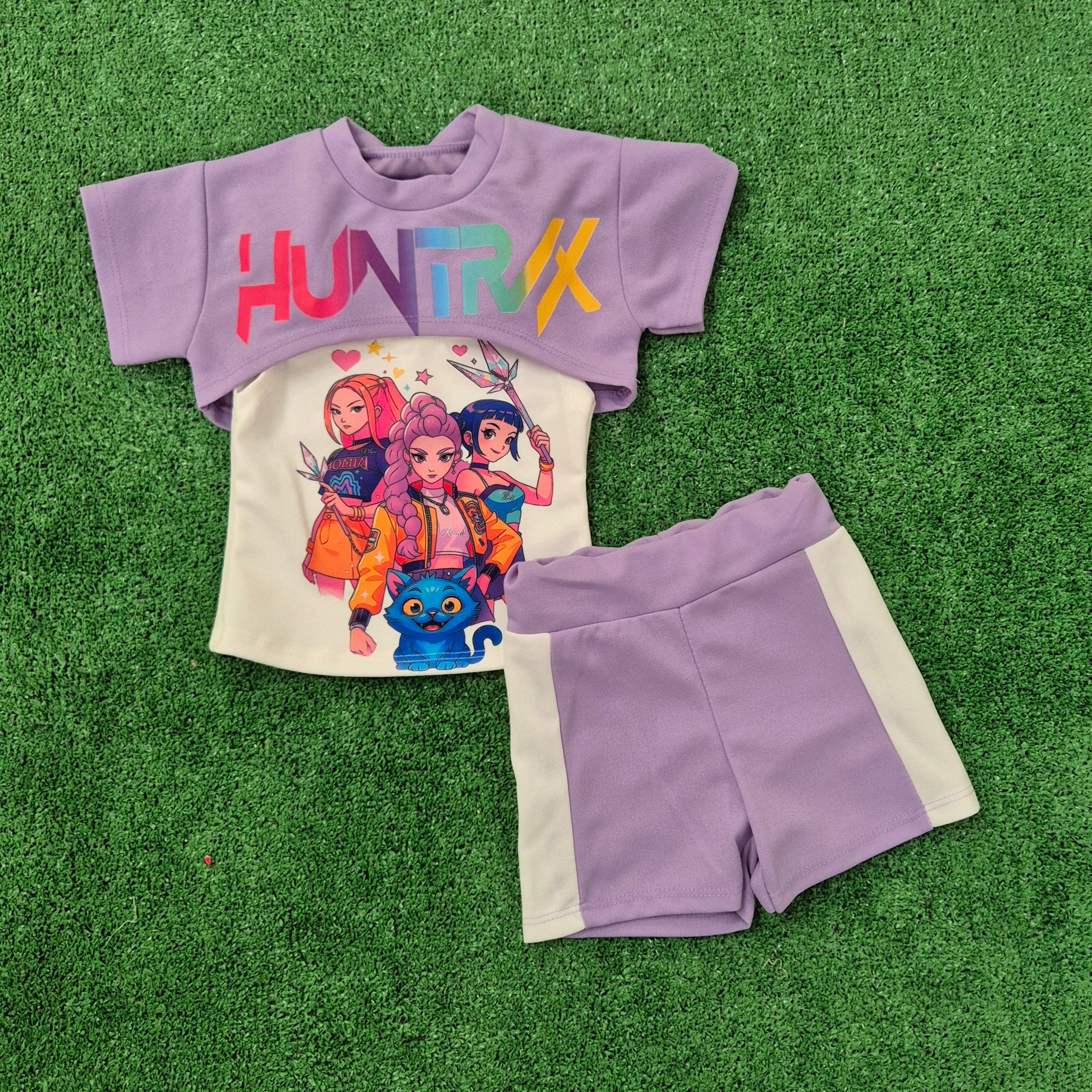 Conjunto Kpop lila