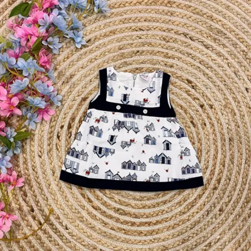 Vestido Casitas Marino