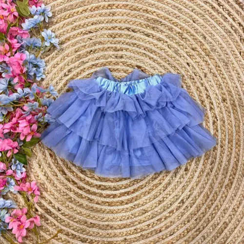 Falda Tul Azul