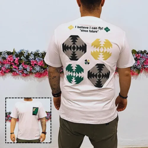 Camiseta Azteca Blanca