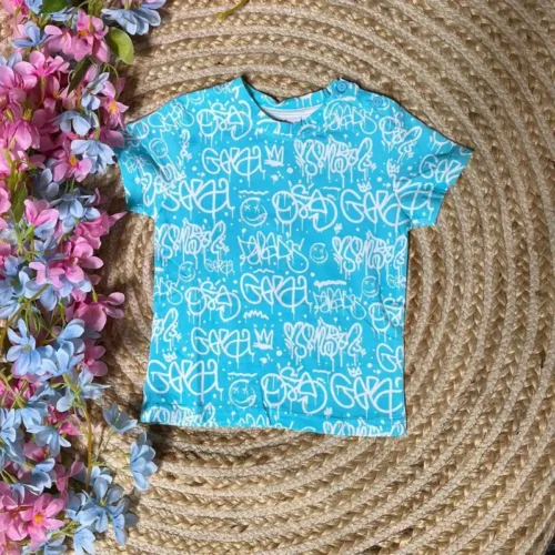 Camiseta Graffitti Azul