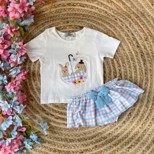 Conjunto Paraguas Vichy