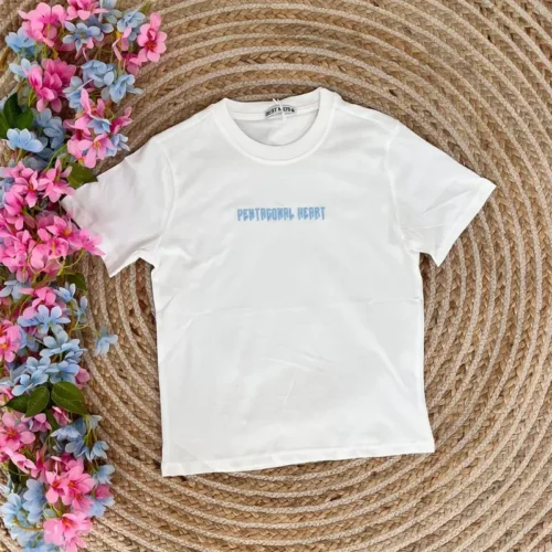 Camiseta Pentagonal Blanca