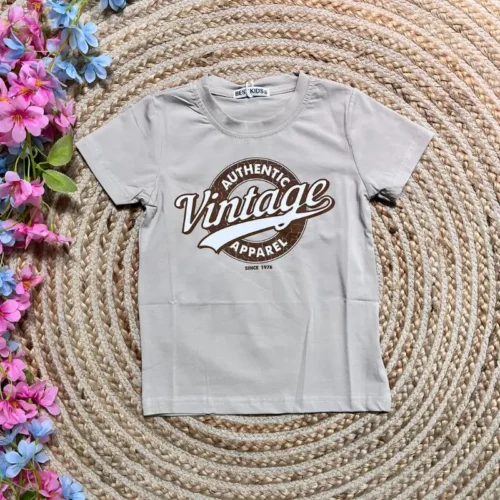Camiseta Vintage Beige