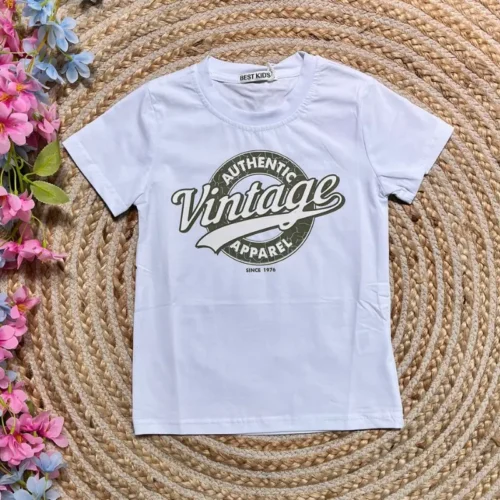 Camiseta Vintage Blanca