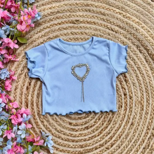 Camiseta Corazon Azul