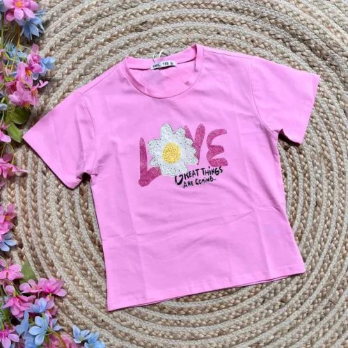 Camiseta Great Rosa